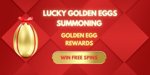 Promo banner with falling golden coins and a collage of gem slot games under a play now win big headline